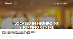 Desktop Screenshot of highpointhotel.com.au