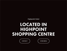 Tablet Screenshot of highpointhotel.com.au